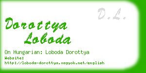 dorottya loboda business card